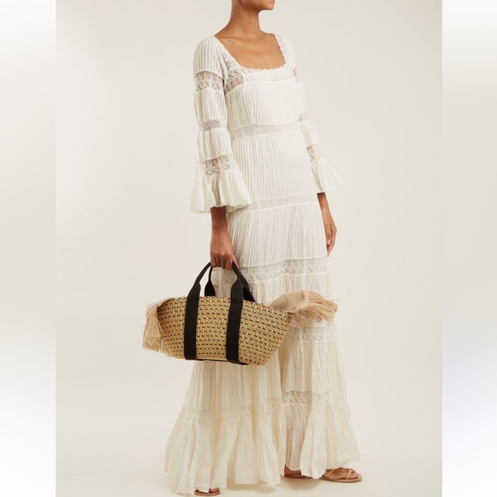 Mes Demoiselles Paris “Havilland” Ivory Lace Maxi Dress EU 38 S-M Boho Romantic - Picture 2 of 16
